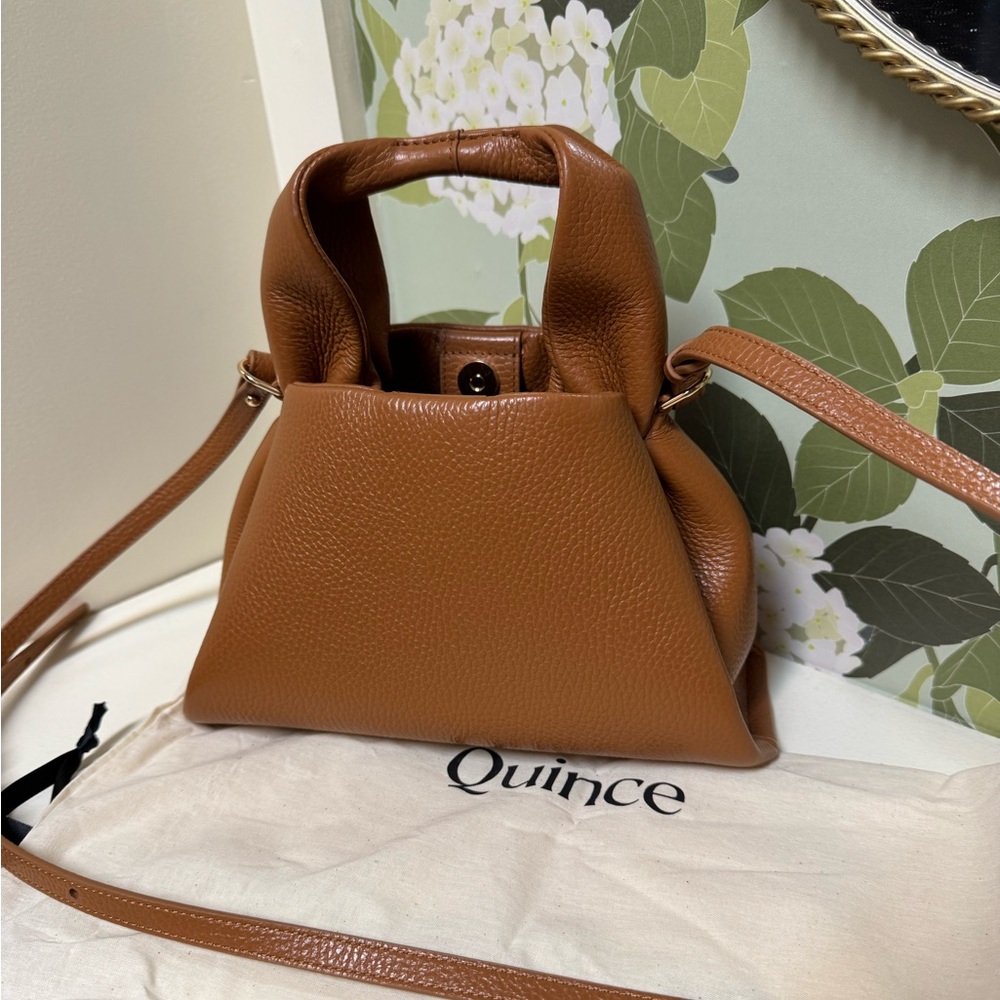 Quince Italian Leather Trapeze CrossBody